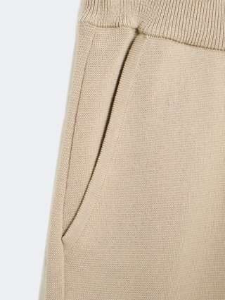 Бежеві брюки Max Mara з бавовни: фото 2 - Invogue