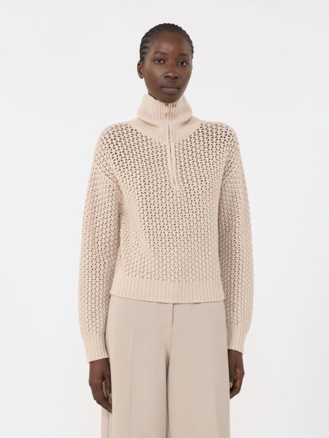 Бежевий светр MAX MARA з суміші вовни та кашеміру: фото 2 - Invogue