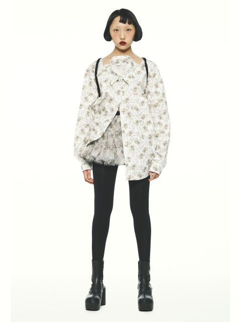 Різнокольорова сорочка PUSHBUTTON з бавовни: фото 1 - Invogue