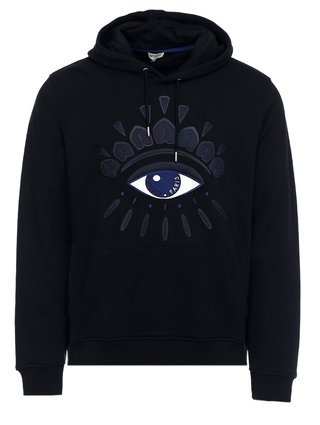 Чёрный свитшот KENZO: фото - Invogue