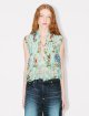 Топ з принтом Kenzo з льону та шовку: фото 1 - Invogue