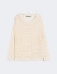 Кремовый свитер Weekend Max Mara из льна и хлопка: фото - Invogue
