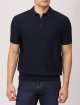 Темно-синє поло BOSS з бавовни: фото 2 - Invogue