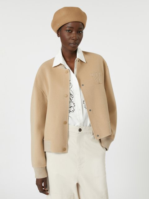 Темно-бежевий бомбер WEEKEND MAX MARA з суміші вовни: фото 4 - Invogue