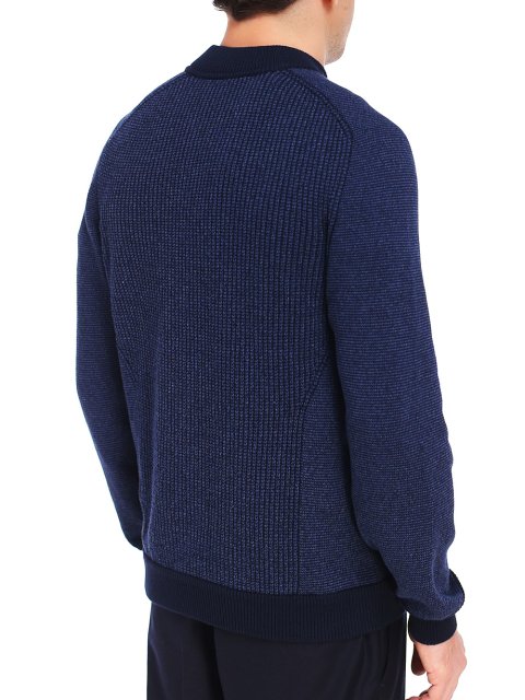 Тёмно-синий кардиган BOSS: фото 4 - Invogue