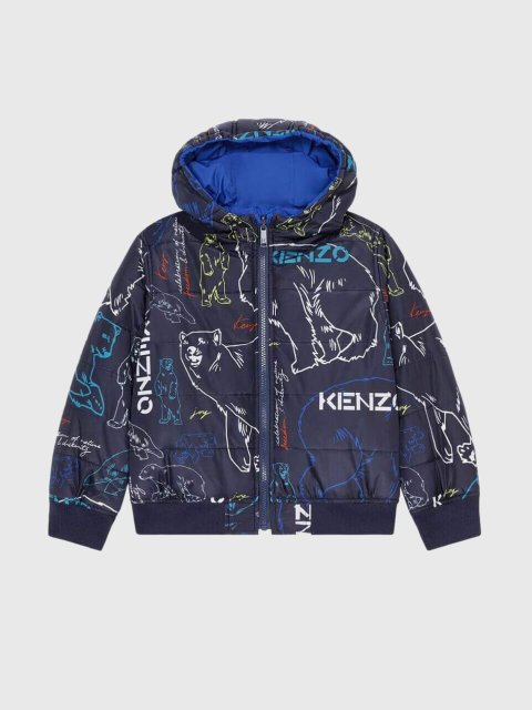 Синяя куртка KENZO KIDS: фото - Invogue