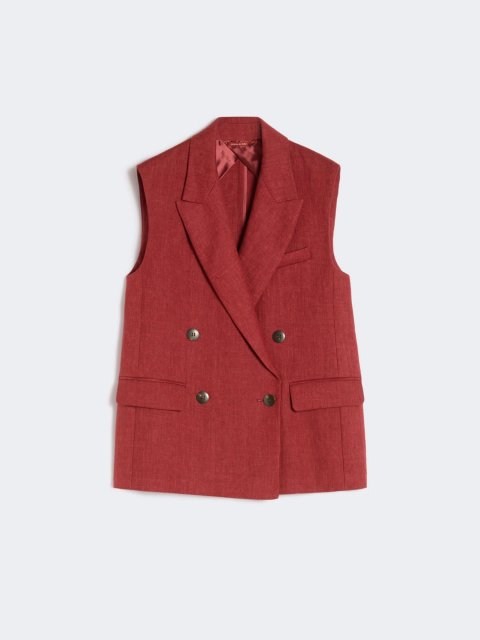 Червоний жилет Max Mara з чистого льону: фото - Invogue