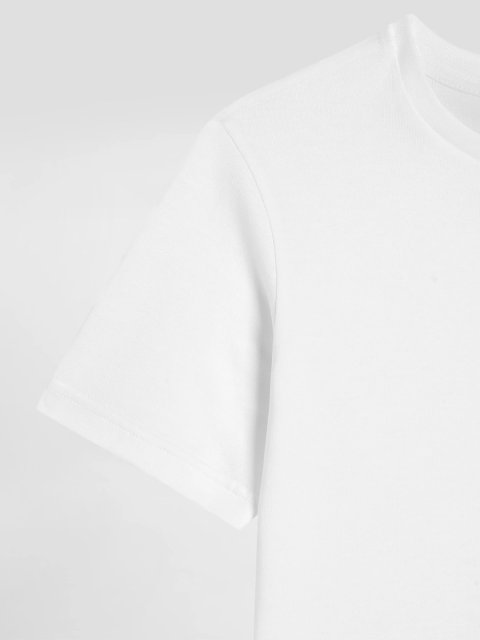 Біла футболка DOLCE&GABBANA KIDS з бавовняного трикотажу: фото 3 - Invogue