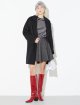 Темно-сіра спідниця MAX&CO з бавовняного трикотажу: фото 1 - Invogue