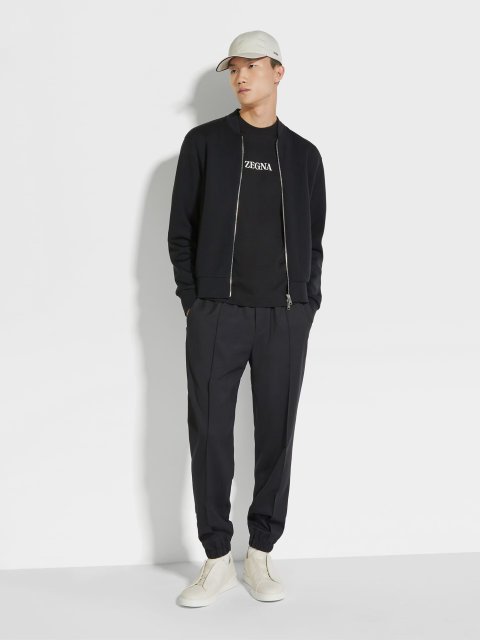 Чорні брюки ZEGNA з вовни: фото 1 - Invogue