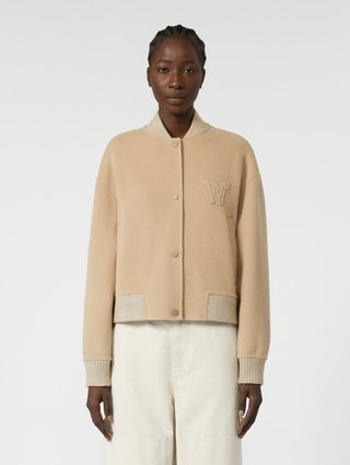 Темно-бежевий бомбер WEEKEND MAX MARA з суміші вовни: фото 2 - Invogue