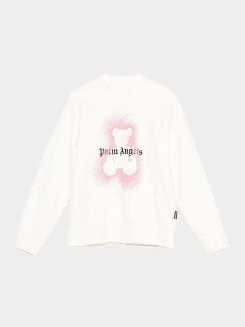 Белая кофта PALM ANGELS из хлопка: фото - Invogue