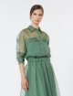 Зелена сорочка з топом Weekend Max Mara з шовкової органзи: фото 2 - Invogue