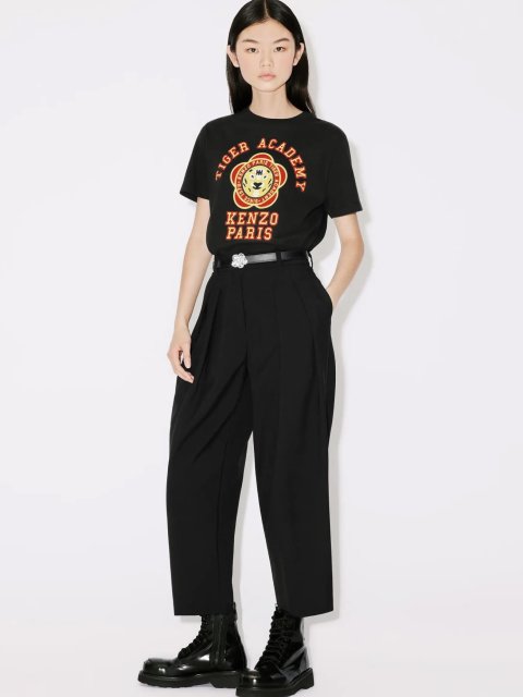 Чёрная футболка KENZO: фото 4 - Invogue