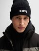 Черная шапка BOSS из натуральной шерсти: фото 1 - Invogue
