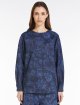 Темно-синя сорочка WEEKEND MAX MARA з квітковим принтом: фото 1 - Invogue