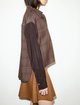 Коричневая рубашка в клетку Max&Co из вискозы: фото 4 - Invogue