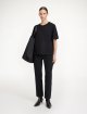 Чорна футболка BY MALENE BIRGER з органічної бавовни: фото 1 - Invogue