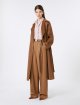 Коричневое пальто MAX MARA из шерсти, кашемира и шелка: фото 1 - Invogue