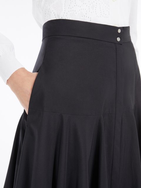 Чорна спідниця Max Mara бавовняна: фото 4 - Invogue