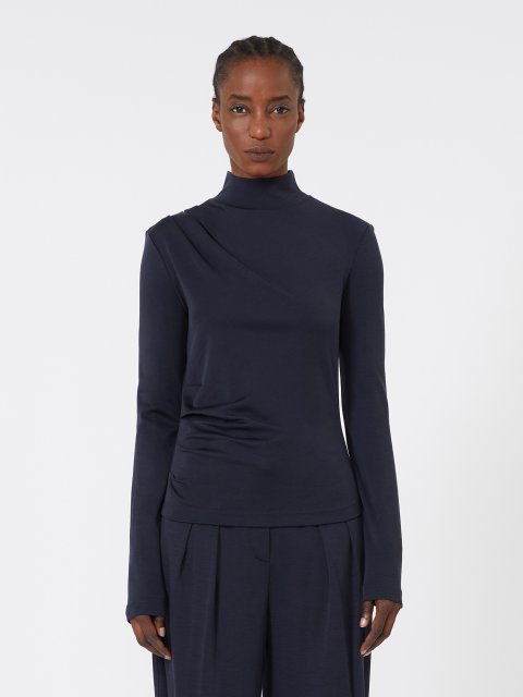 Тёмно-синий гольф MAX MARA из шерсти: фото 2 - Invogue