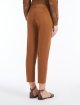 Світло-коричневі брюки Max Mara з бавовняного атласу: фото 3 - Invogue