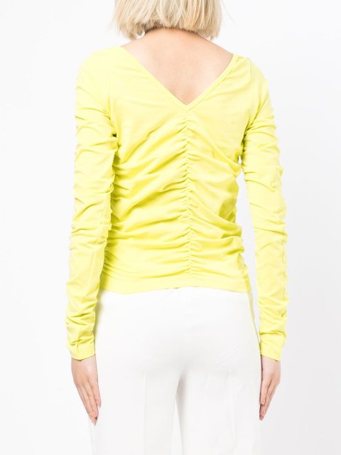 Жовта кофта HELMUT LANG : фото 2 - Invogue