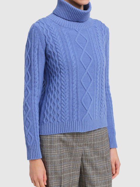 Синий свитер WEEKEND MAX MARA: фото 2 - Invogue